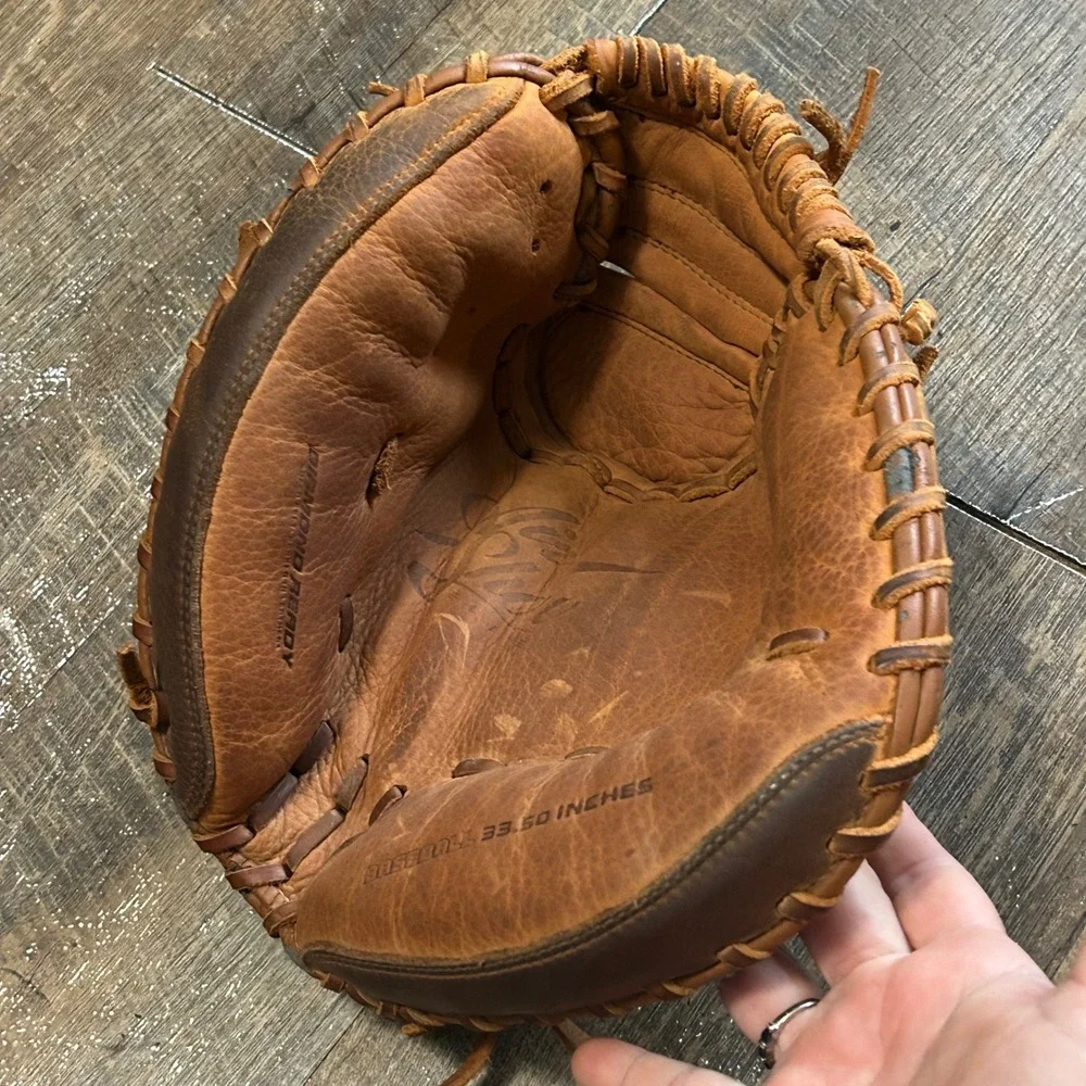 RARE Nike Air Show Elite Fully Broken In 33.5 Baseball Catchers Mitt Left RHT